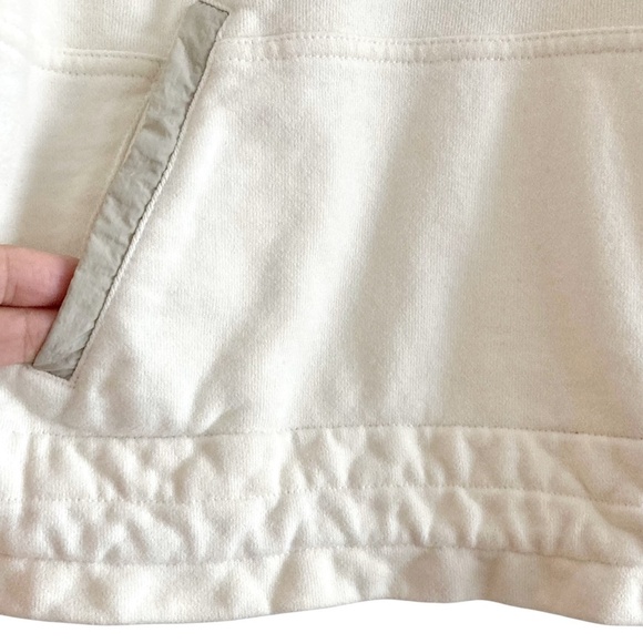 OUTDOOR VOICES Cropped Terry Snap Sweatshirt Jacket Cream - Picture 7 of 12